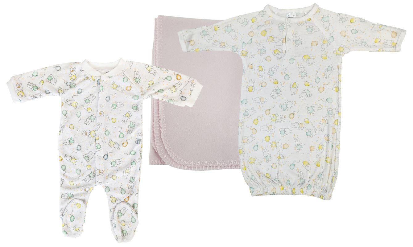 Girls Newborn Baby 3 Pc  Sets Nc_0957m - GreatEagleInc
