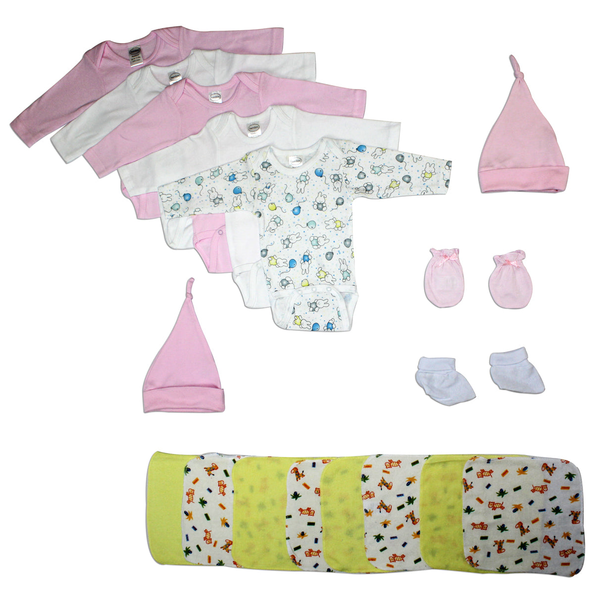 Newborn Baby Girl 17 Pc  Baby Shower Gift Set Ls_0062 - GreatEagleInc