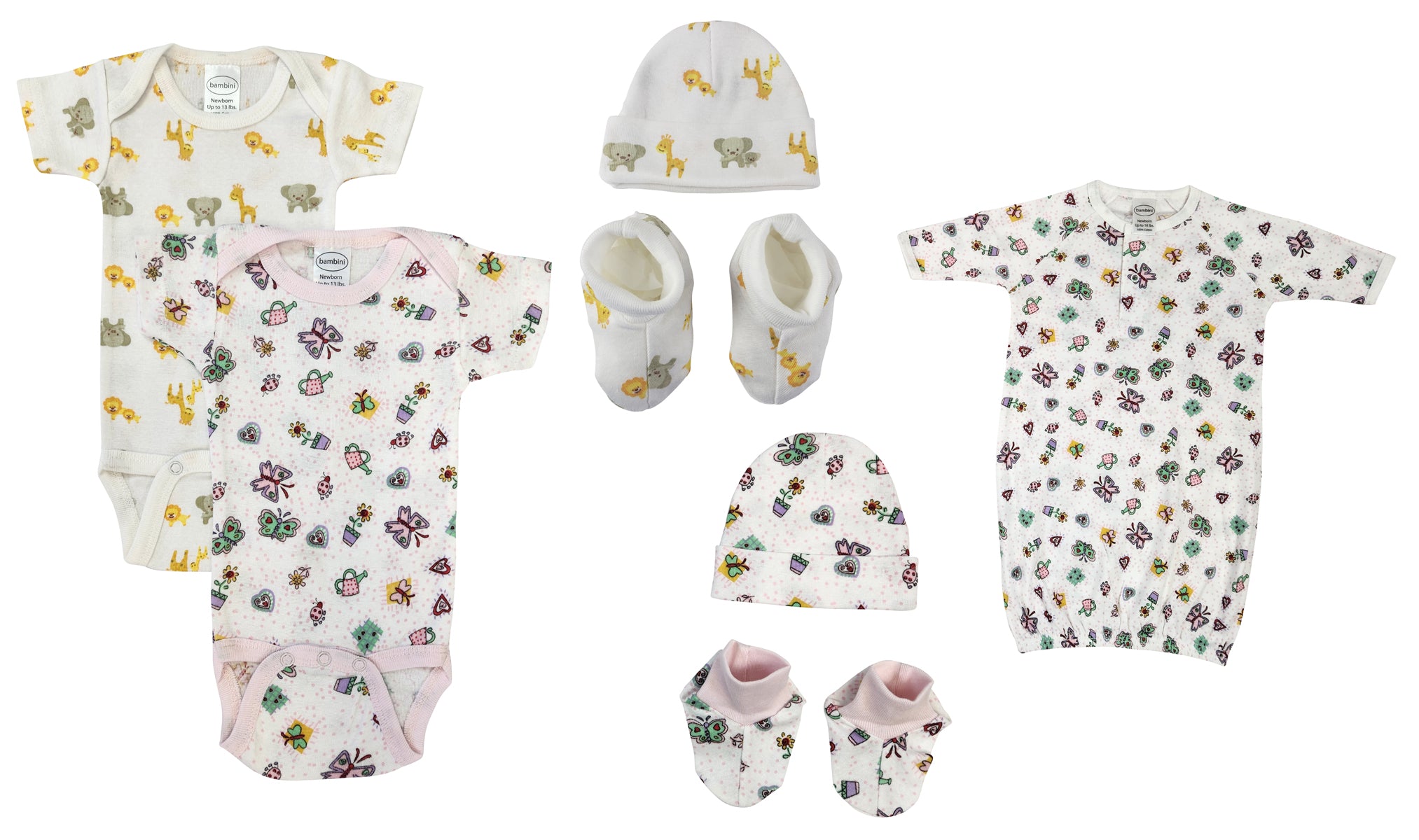 Newborn Baby Girl 7 Pc  Sets Nc_0634 - GreatEagleInc