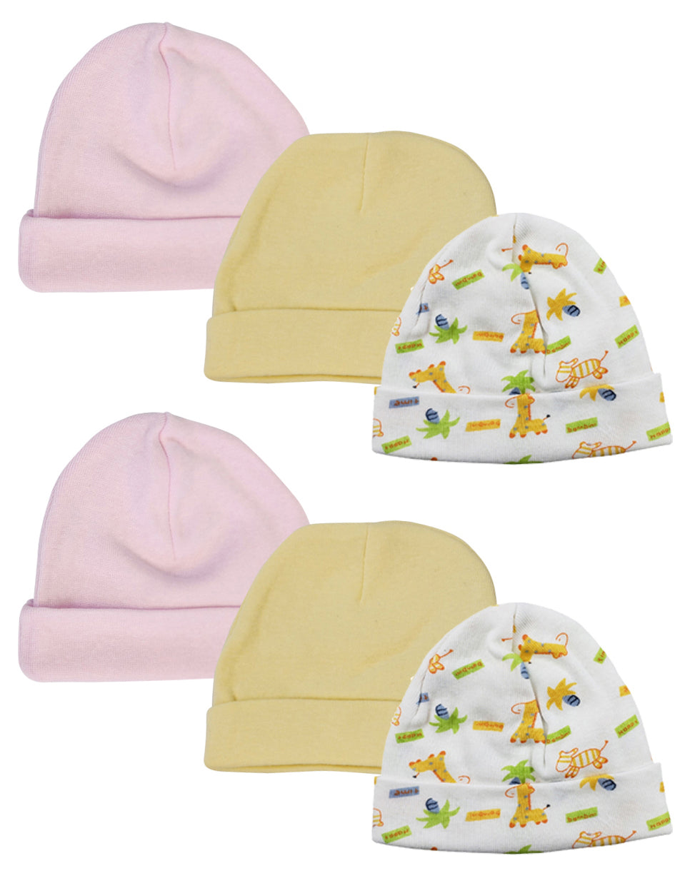 Baby Girl Infant Caps (pack Of 6) Nc_0323 - GreatEagleInc