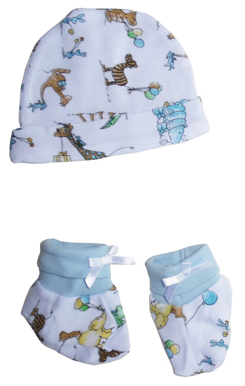 Baby Cap And Bootie Set 030.giraffe - GreatEagleInc
