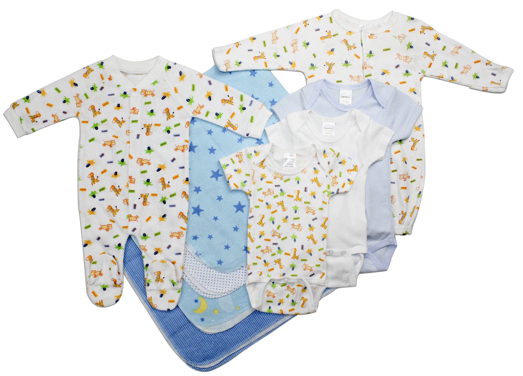 Newborn Baby Boy 9 Pc  Baby Shower Gift Set Ls_0023 - GreatEagleInc