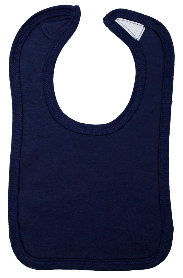 Navy Blue Interlock Bib 1023.navy - Infant Wear