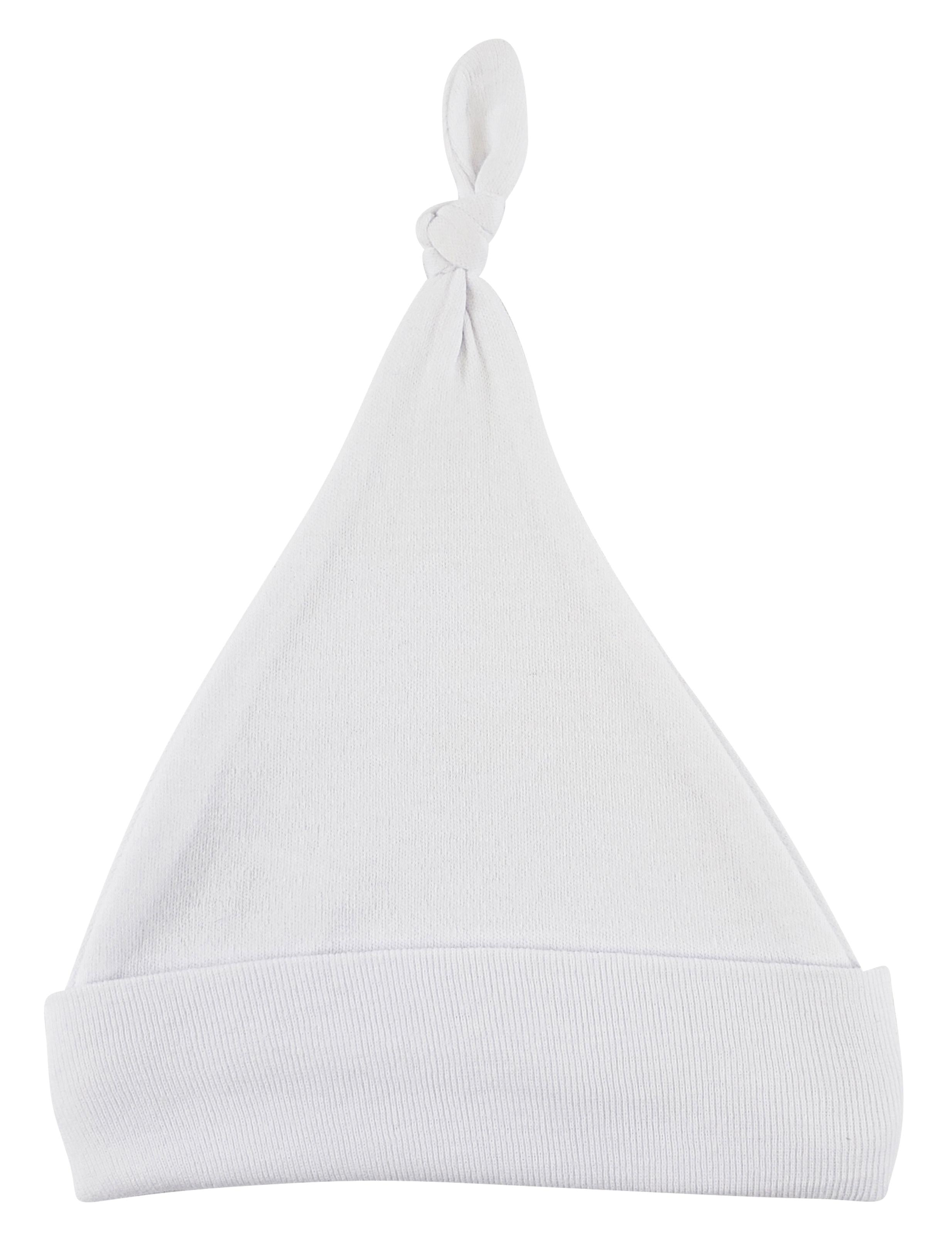 White Knotted Baby Cap 1101white - GreatEagleInc