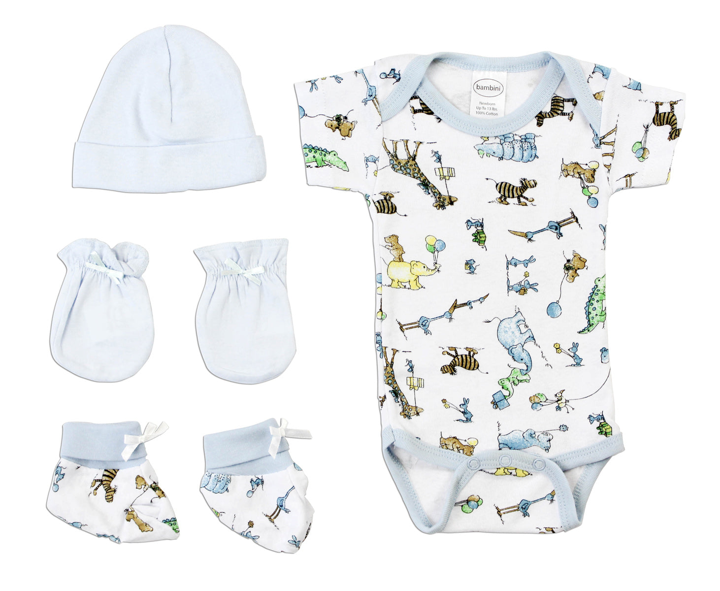Newborn Baby Boys 4 Pc  Baby Shower Gift Set Ls_0074 - GreatEagleInc