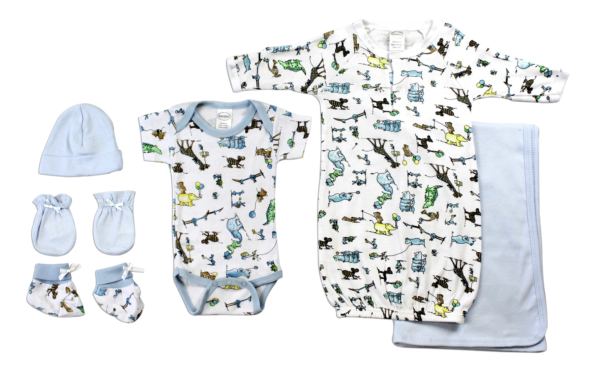 Newborn Baby Boys 6 Pc  Baby Shower Gift Set Ls_0080 - GreatEagleInc
