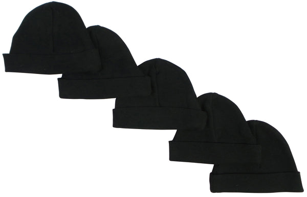 Black Baby Cap (pack Of 5) 031-black-5 - GreatEagleInc
