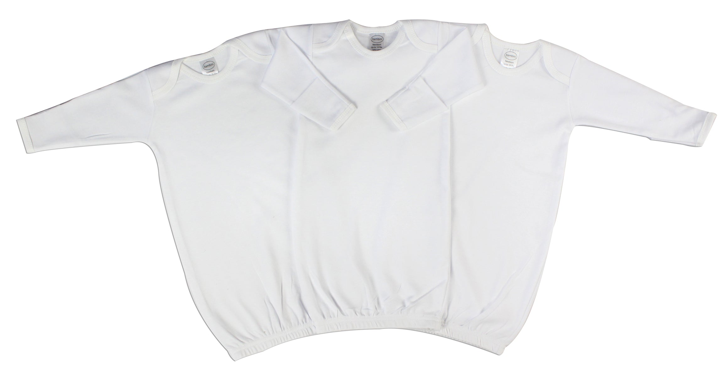 Unisex Newborn Baby 3 Piece Gown Set Ls_0140 - GreatEagleInc