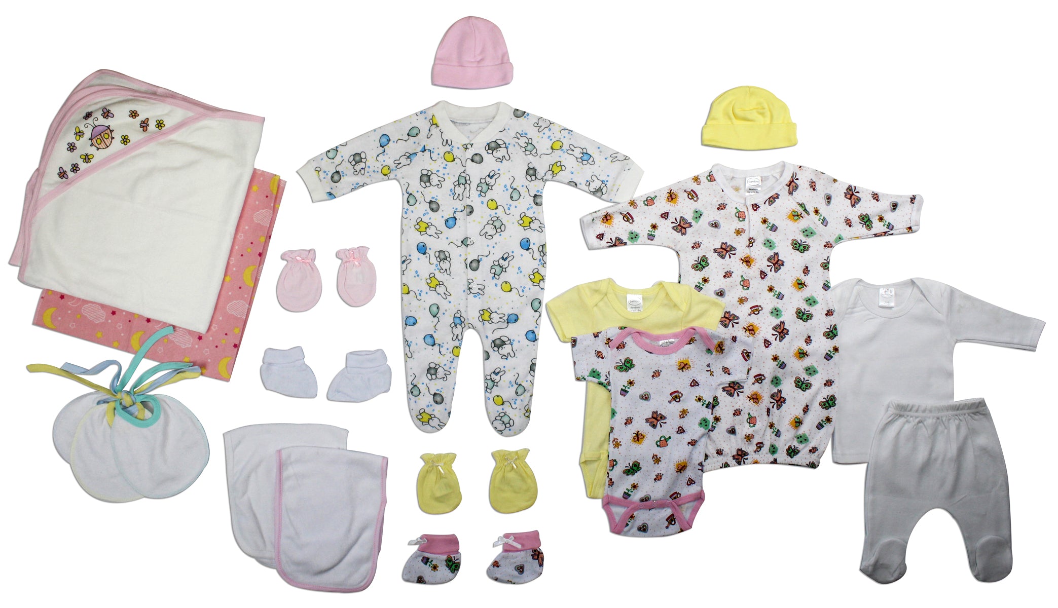 Newborn Baby Girl 19 Pc  Baby Shower Gift Set Ls_0029 - GreatEagleInc