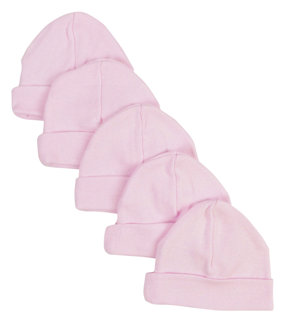 Pink Baby Cap (pack Of 5) 031-pink-5 - GreatEagleInc
