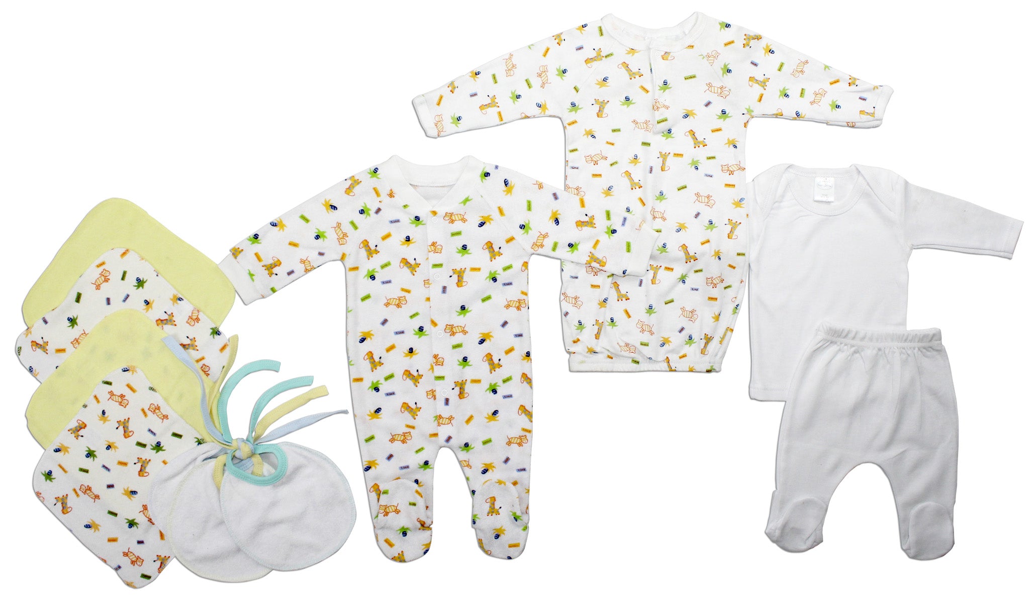 Unisex Newborn Baby 10 Pc  Baby Shower Gift Set Ls_0132 - GreatEagleInc
