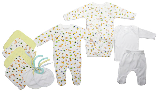 Unisex Newborn Baby 10 Pc  Baby Shower Gift Set Ls_0132 - GreatEagleInc
