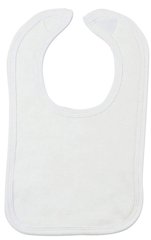 White Interlock Bib 1023w - Infant Wear