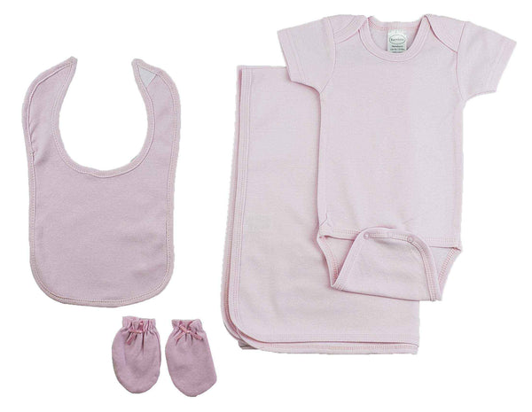 Girls 4 Piece Pink  Set Cs_0189 - Infant Wear
