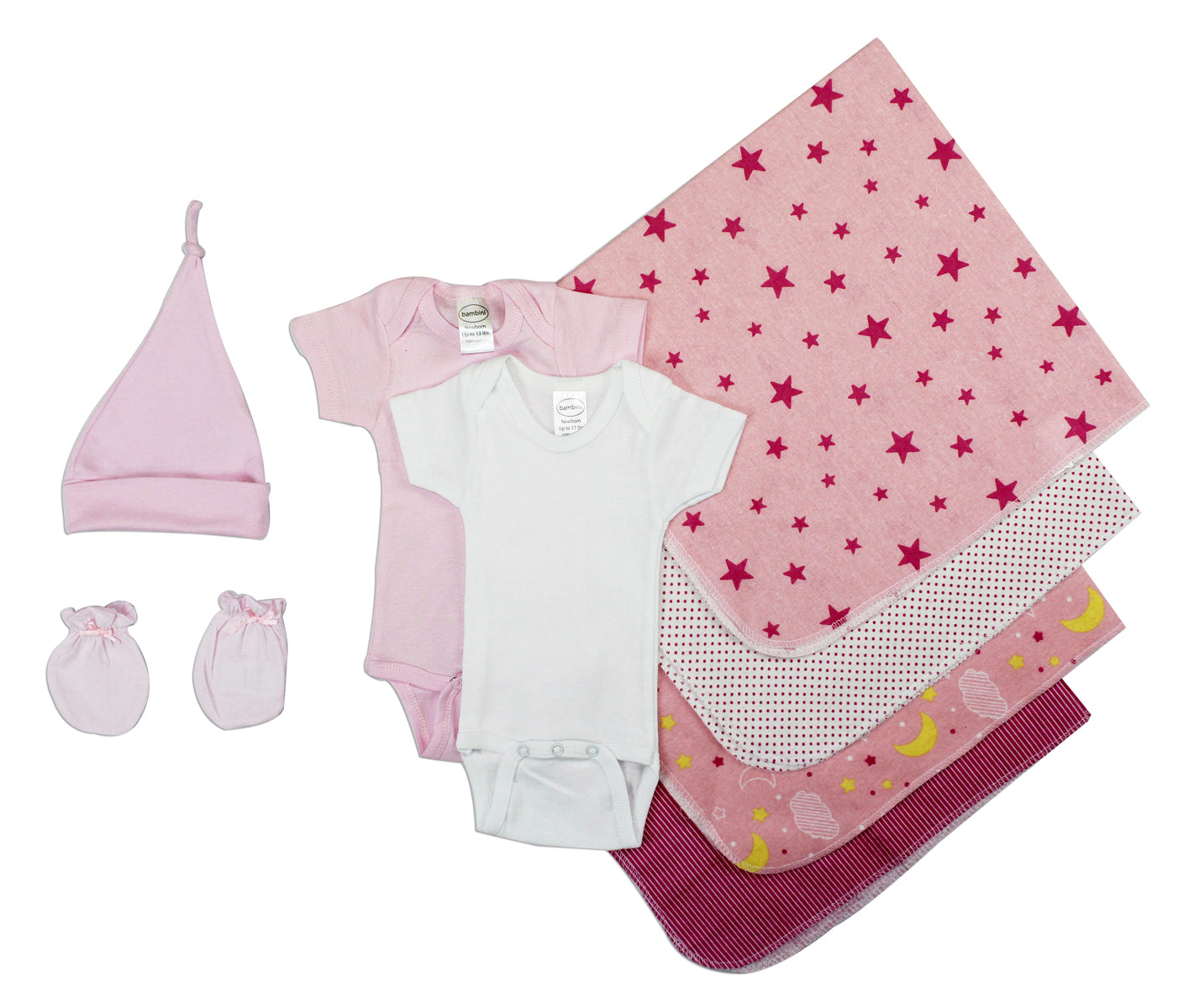 Essential Newborn Baby Girl 8 Piece  Set Ls_0012 - GreatEagleInc