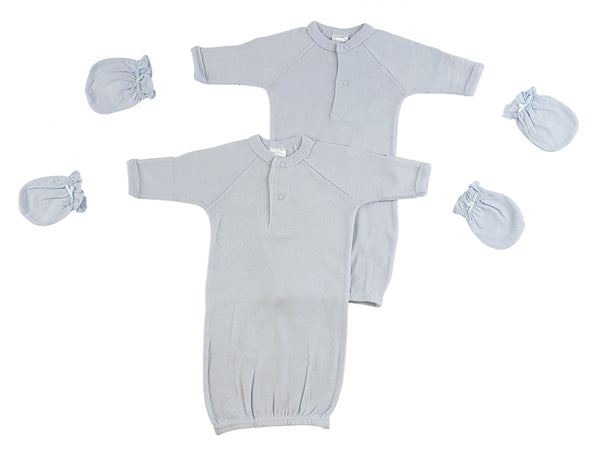 Preemie Boys Gowns And Mittens Cs_0071 - GreatEagleInc