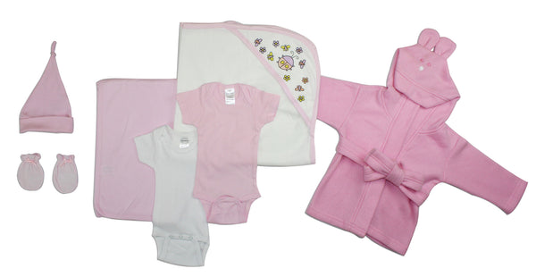 Essential Newborn Baby Girl 7 Piece  Set Ls_0011 - GreatEagleInc