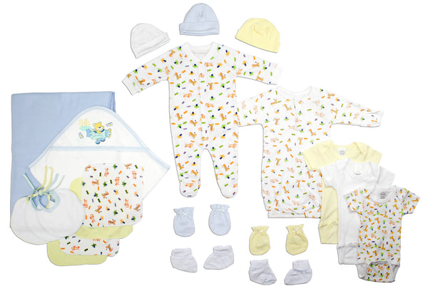 Newborn Baby Boys 21 Pc  Baby Shower Gift Set Ls_0113 - GreatEagleInc