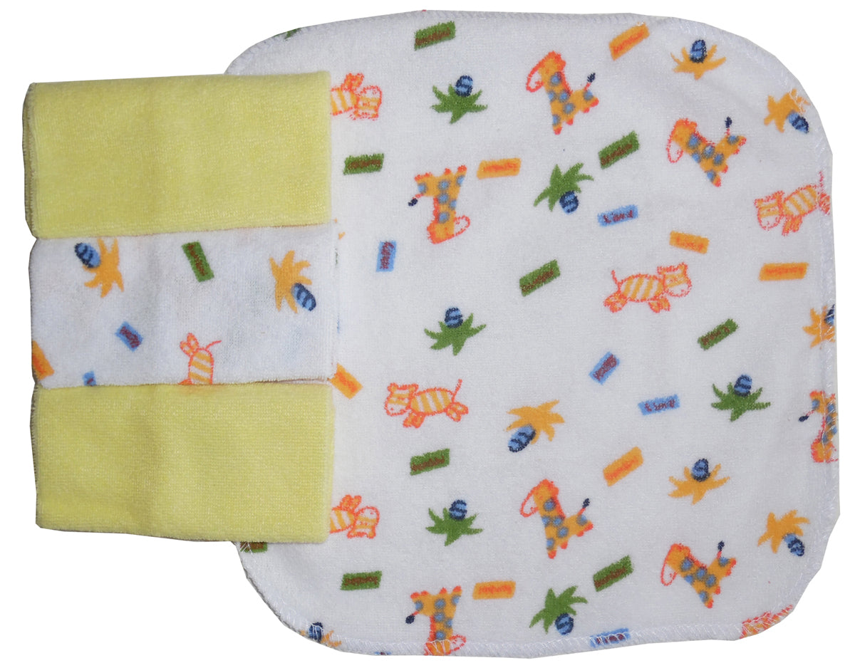 Four Piece Wash Cloth Set 023pack - GreatEagleInc