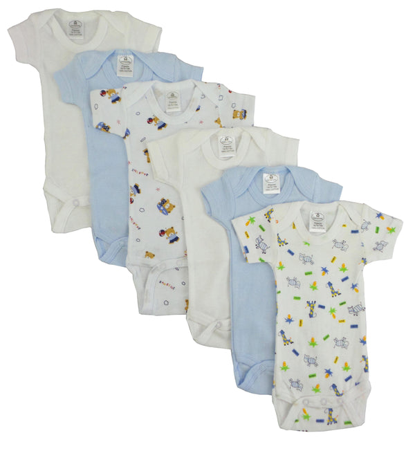 Preemie Boys Short Sleeve Printed 6 Pack Cs_004p_004p - GreatEagleInc
