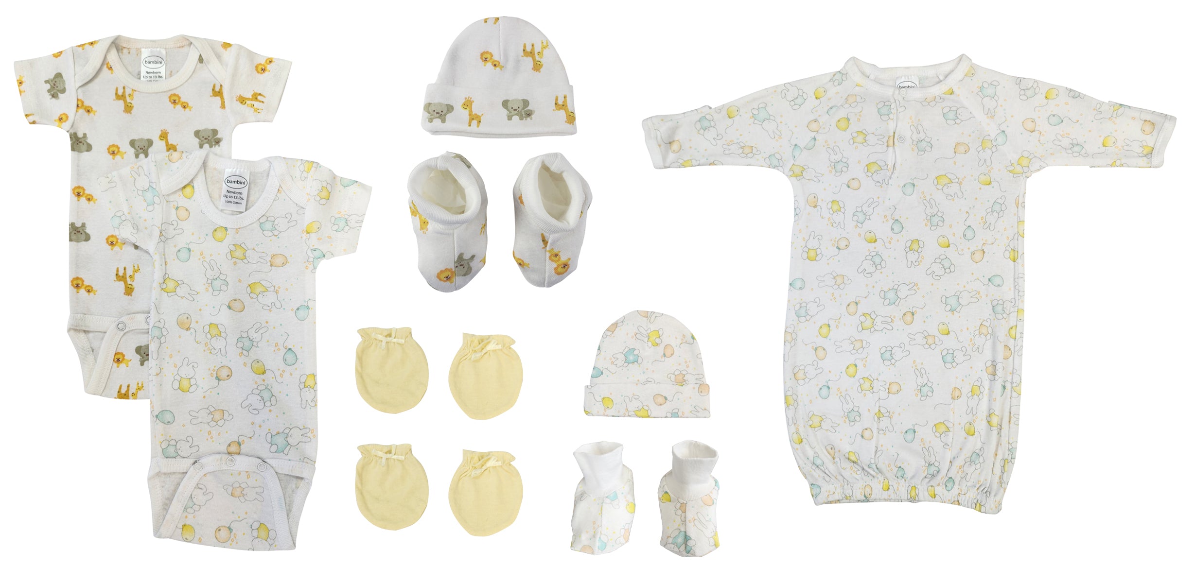 Unisex Newborn Baby 9 Pc  Sets Nc_0670 - GreatEagleInc