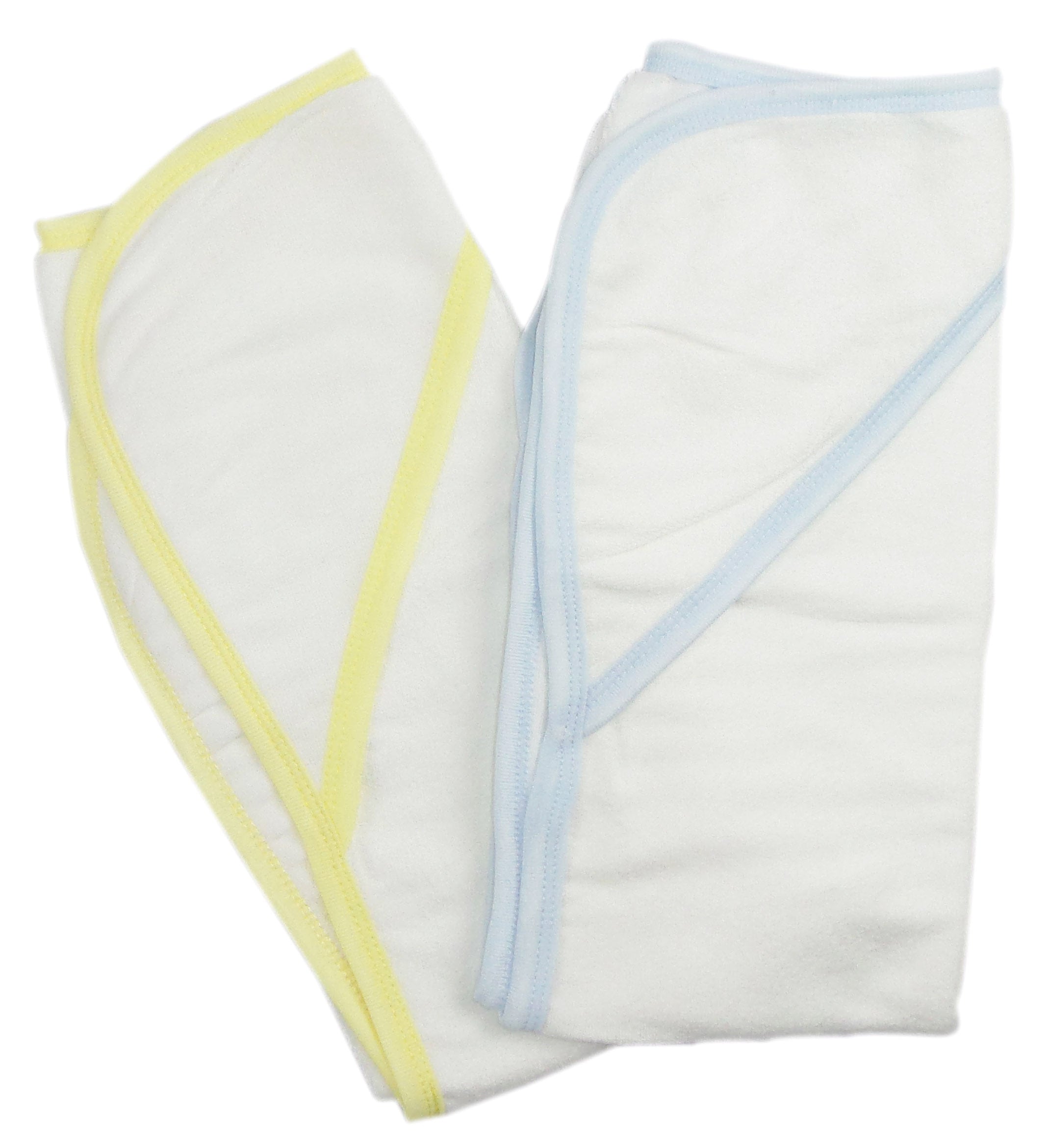 Infant Hooded Bath Towel (pack Of 2) 021-blue--021-yellow - GreatEagleInc