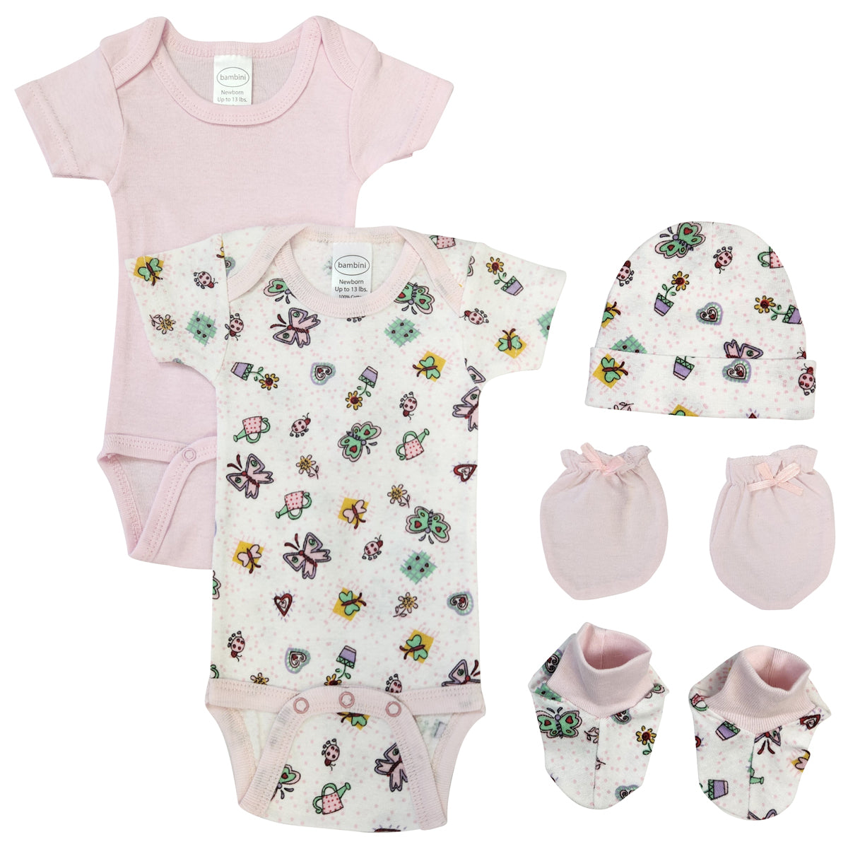 Newborn Baby Girl 5 Pc  Sets Nc_0596 - GreatEagleInc