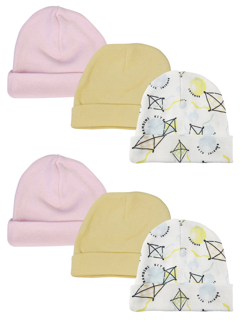 Baby Girls Caps (pack Of 6) Nc_0356 - GreatEagleInc