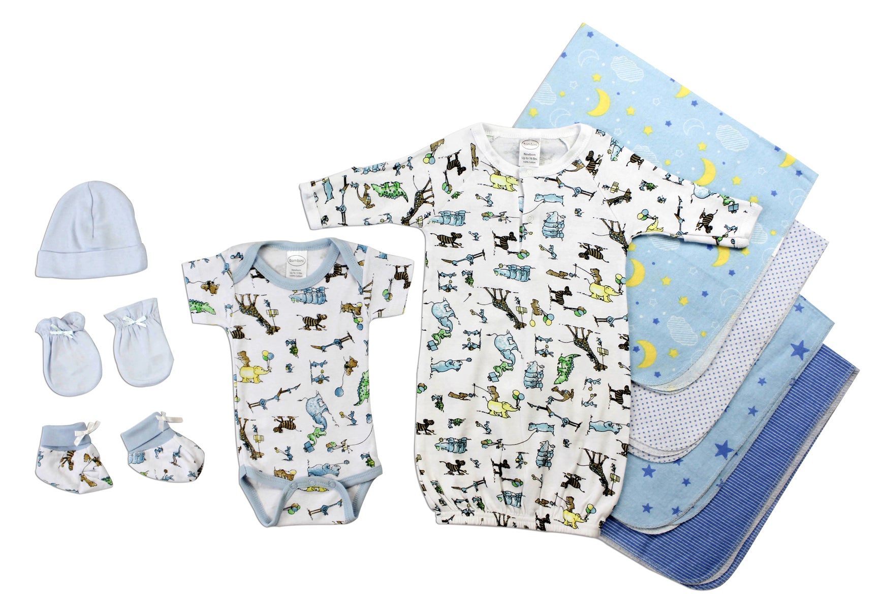 Newborn Baby Boys 9 Pc  Baby Shower Gift Set Ls_0081 - GreatEagleInc