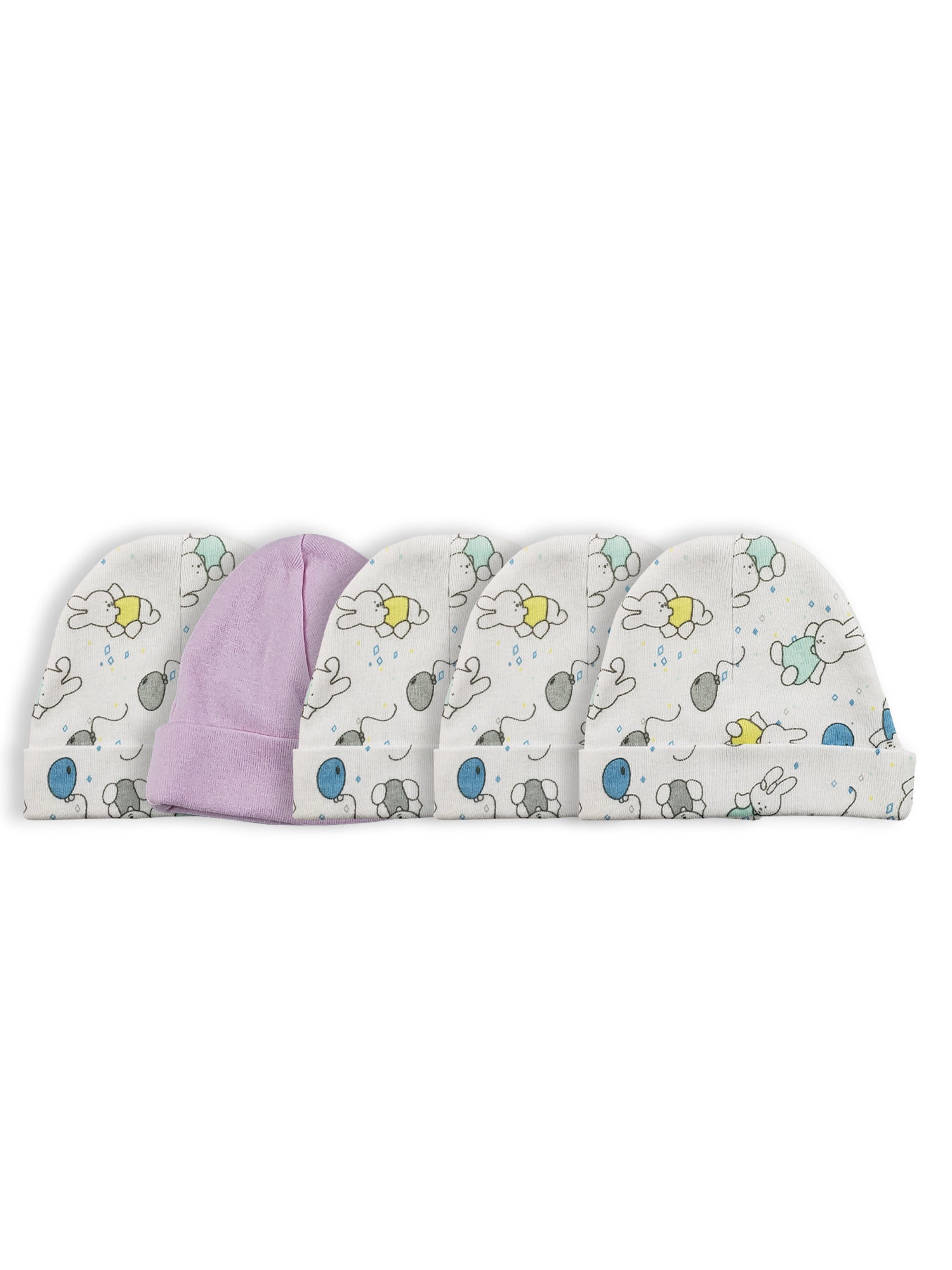 Girls Baby Cap (pack Of 5) Ls_0521 - GreatEagleInc