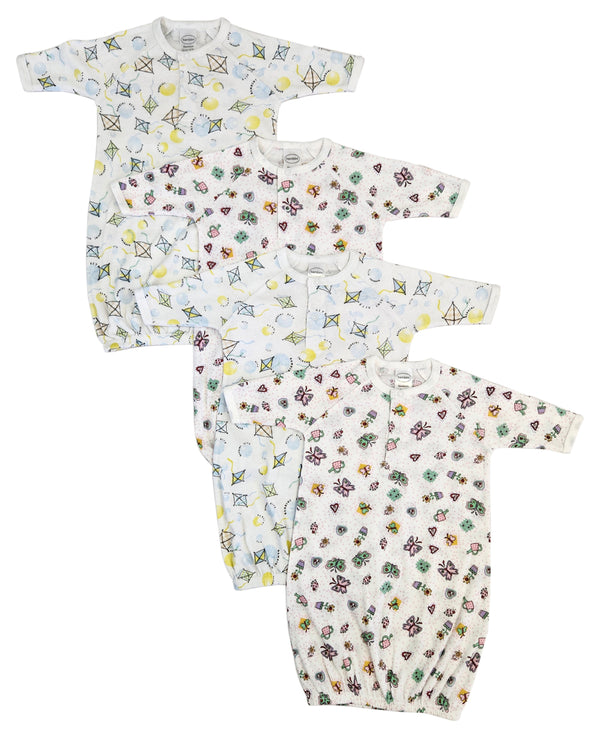 Newborn Baby Girl 4 Piece Gown Set Nc_0836 - GreatEagleInc