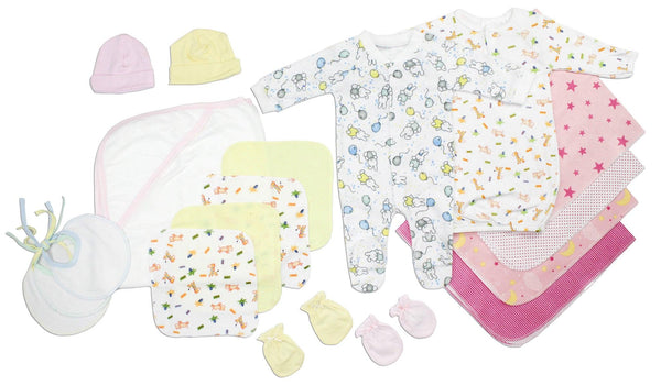 Newborn Baby Girls 18 Pc  Baby Shower Gift Set Ls_0104 - Infant Wear
