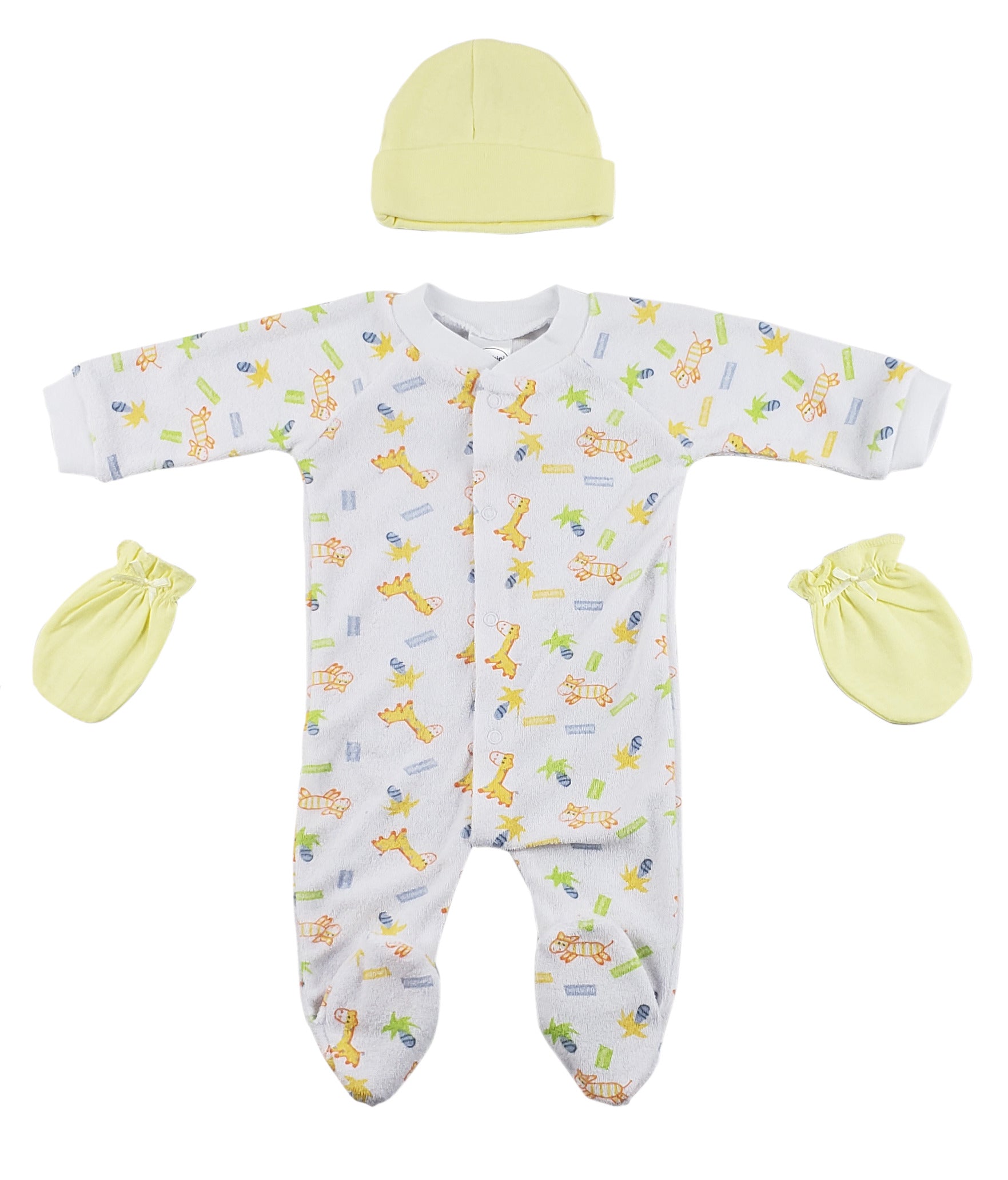 Sleep-n-play, Cap And Mittens - 3 Pc Set Cs_0035 - GreatEagleInc