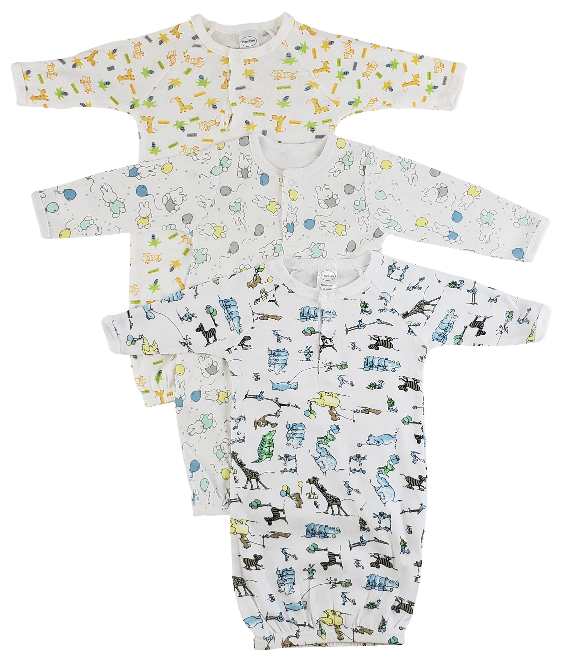 Infant Gowns - 3 Pack Cs_0085 - GreatEagleInc