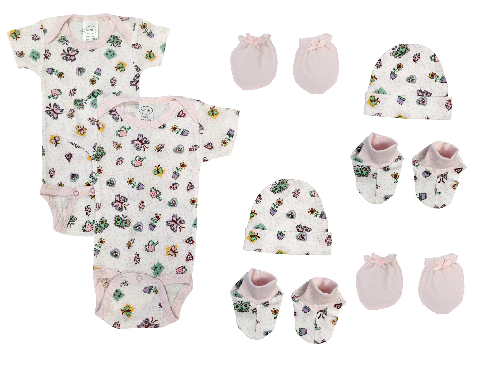 Newborn Baby Girl 8 Pc  Sets Nc_0618 - GreatEagleInc