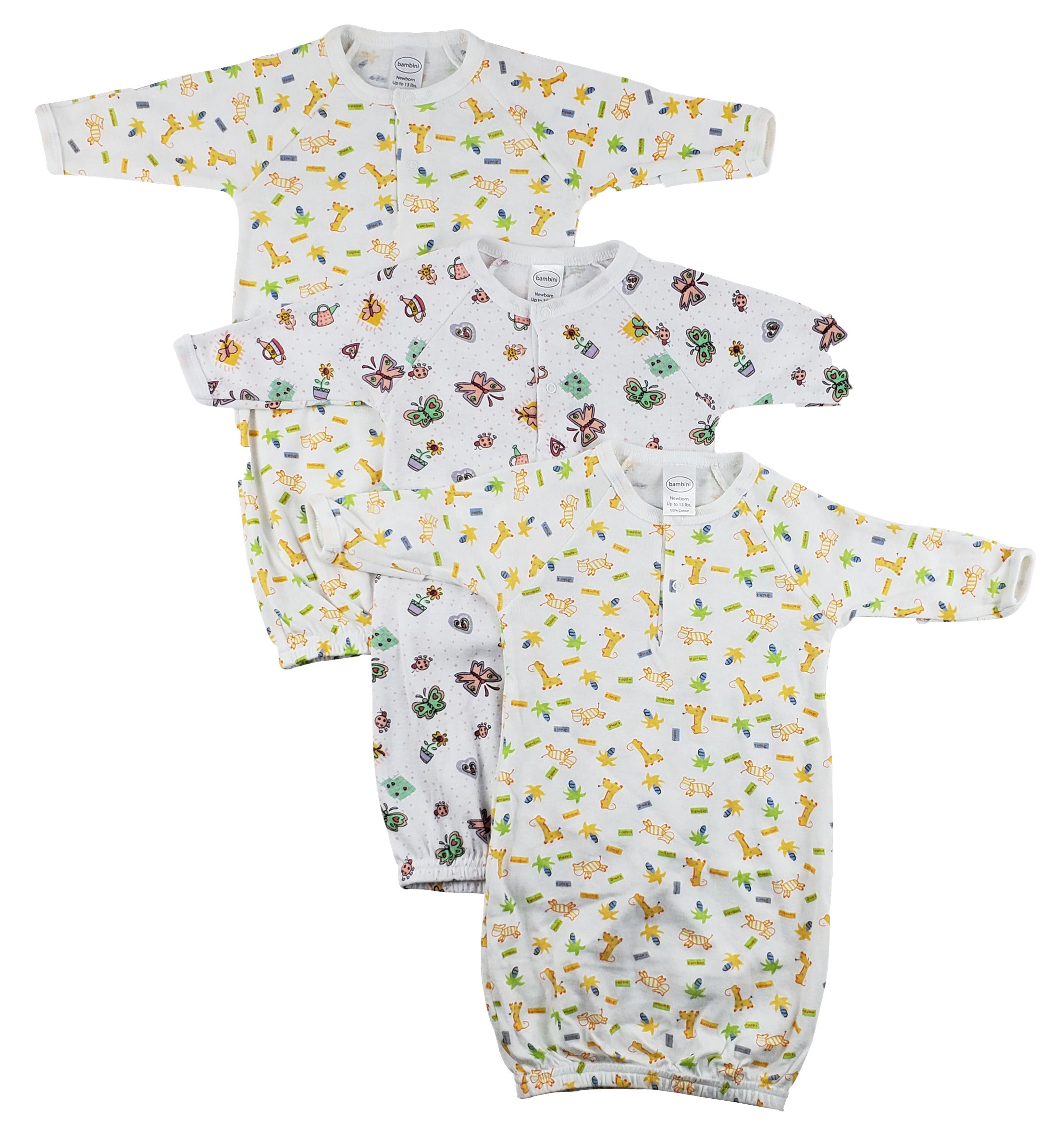 Infant Gowns - 3 Pack Cs_0049 - GreatEagleInc