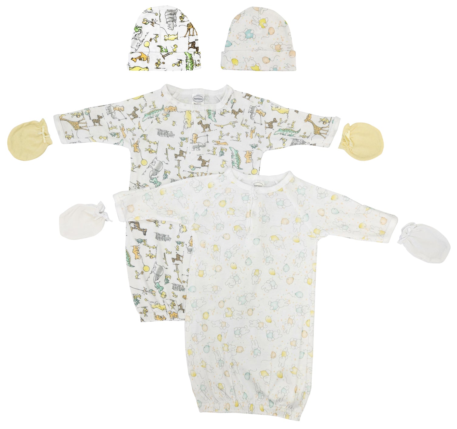 Unisex Newborn Baby 6 Piece Gown Set Nc_0736 - GreatEagleInc