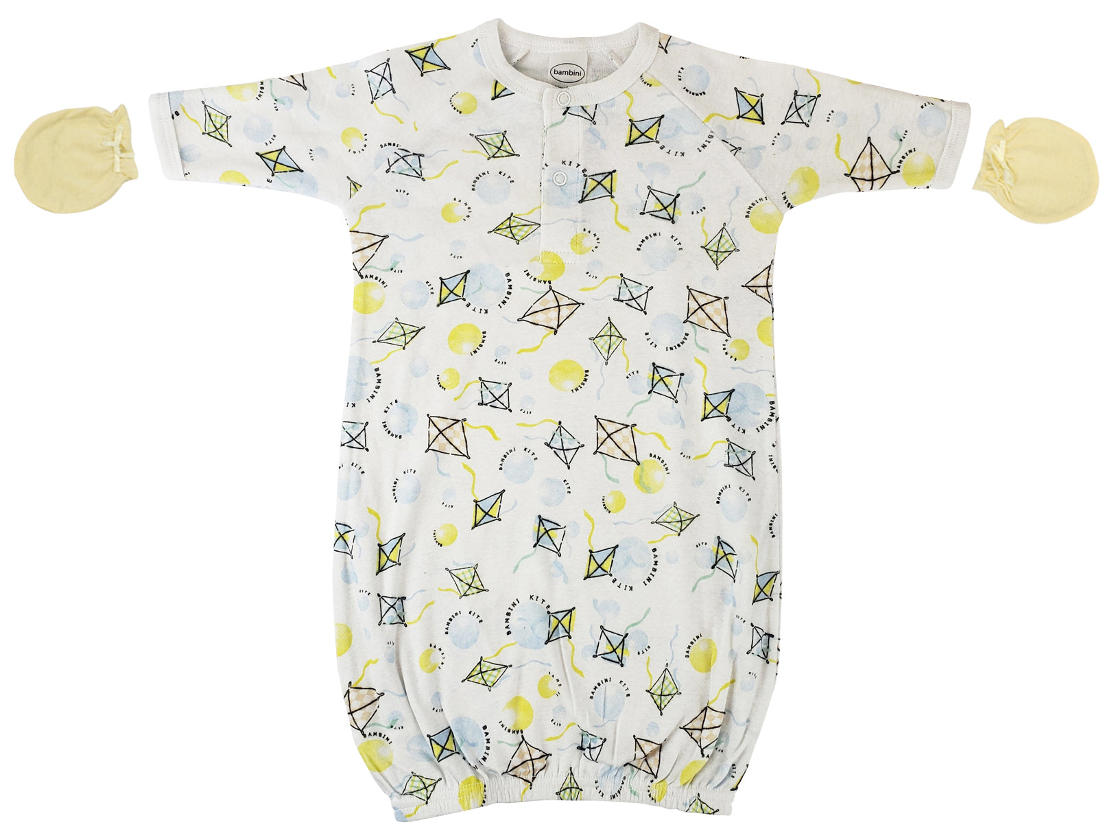 Unisex Newborn Baby 2 Piece Gown Set Nc_0814 - GreatEagleInc