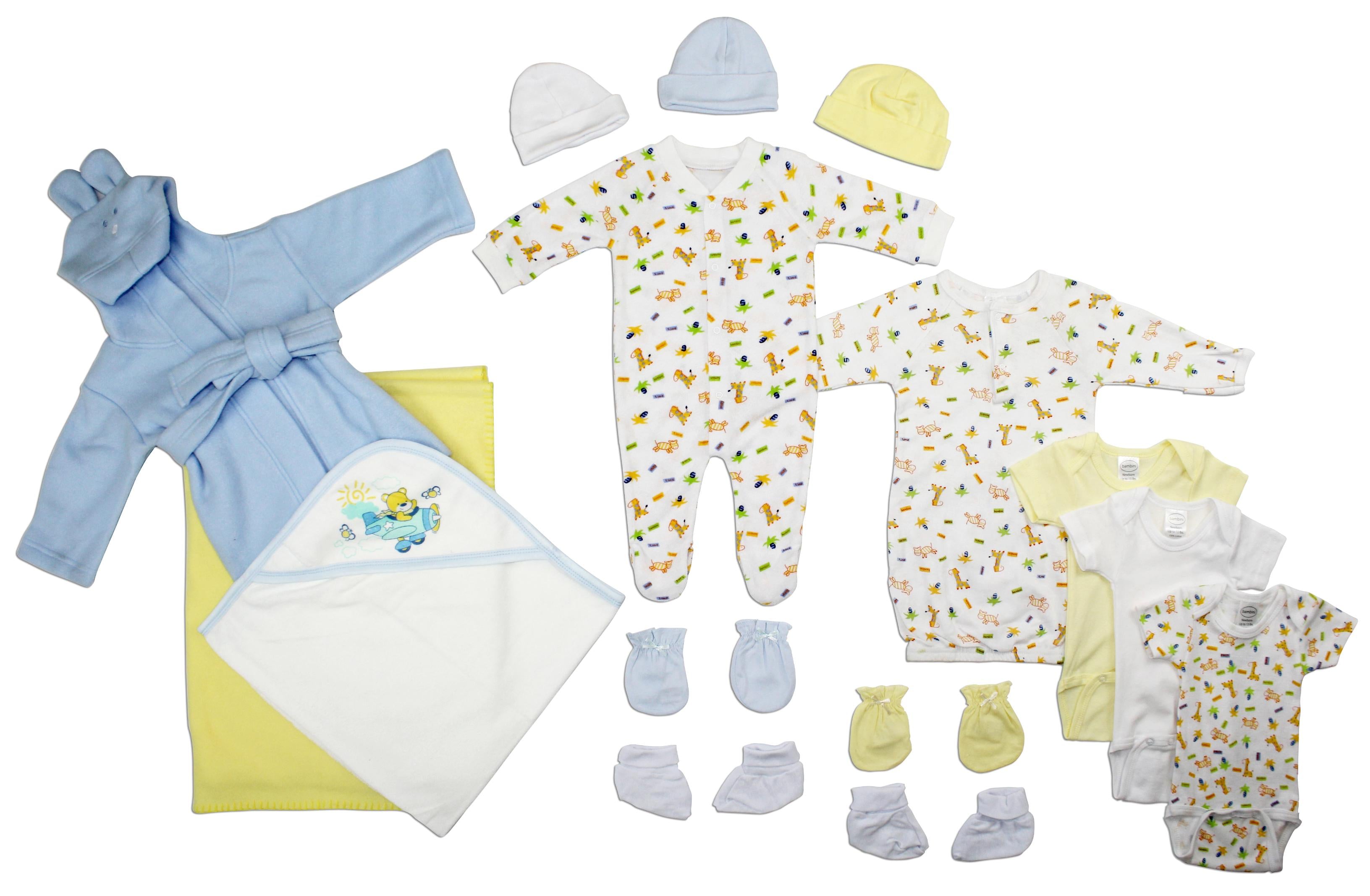Newborn Baby Boys 15 Pc  Baby Shower Gift Set Ls_0114 - GreatEagleInc