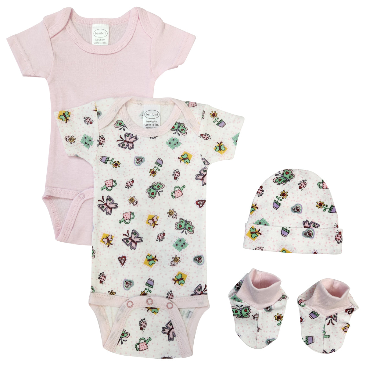 Newborn Baby Girl 4 Pc  Sets Nc_0594 - GreatEagleInc
