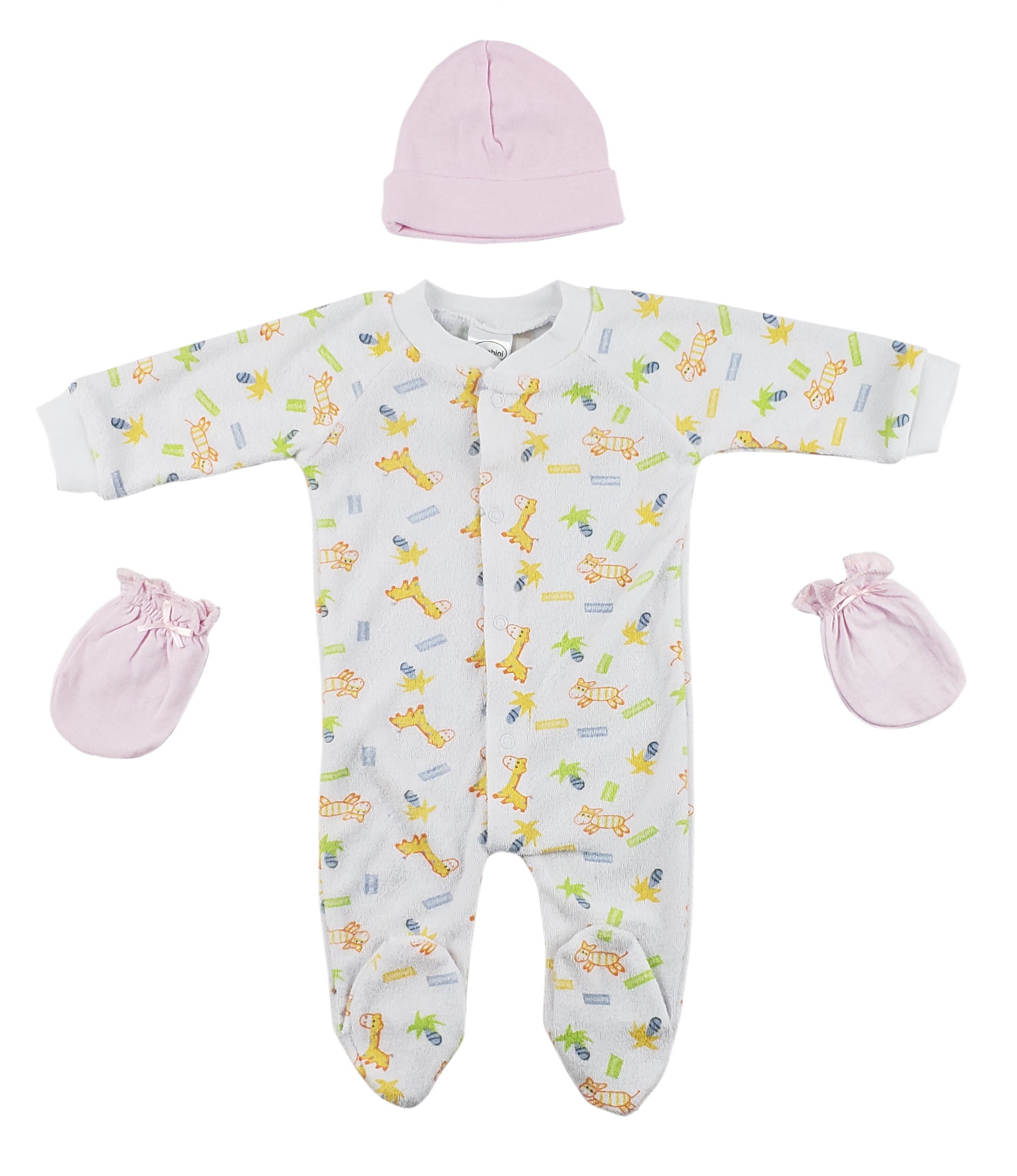 Sleep-n-play, Cap And Mittens - 3 Pc Set Cs_0034 - GreatEagleInc
