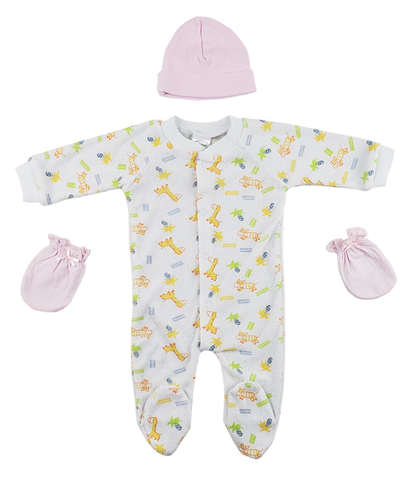 Sleep-n-play, Cap And Mittens - 3 Pc Set Cs_0034 - GreatEagleInc