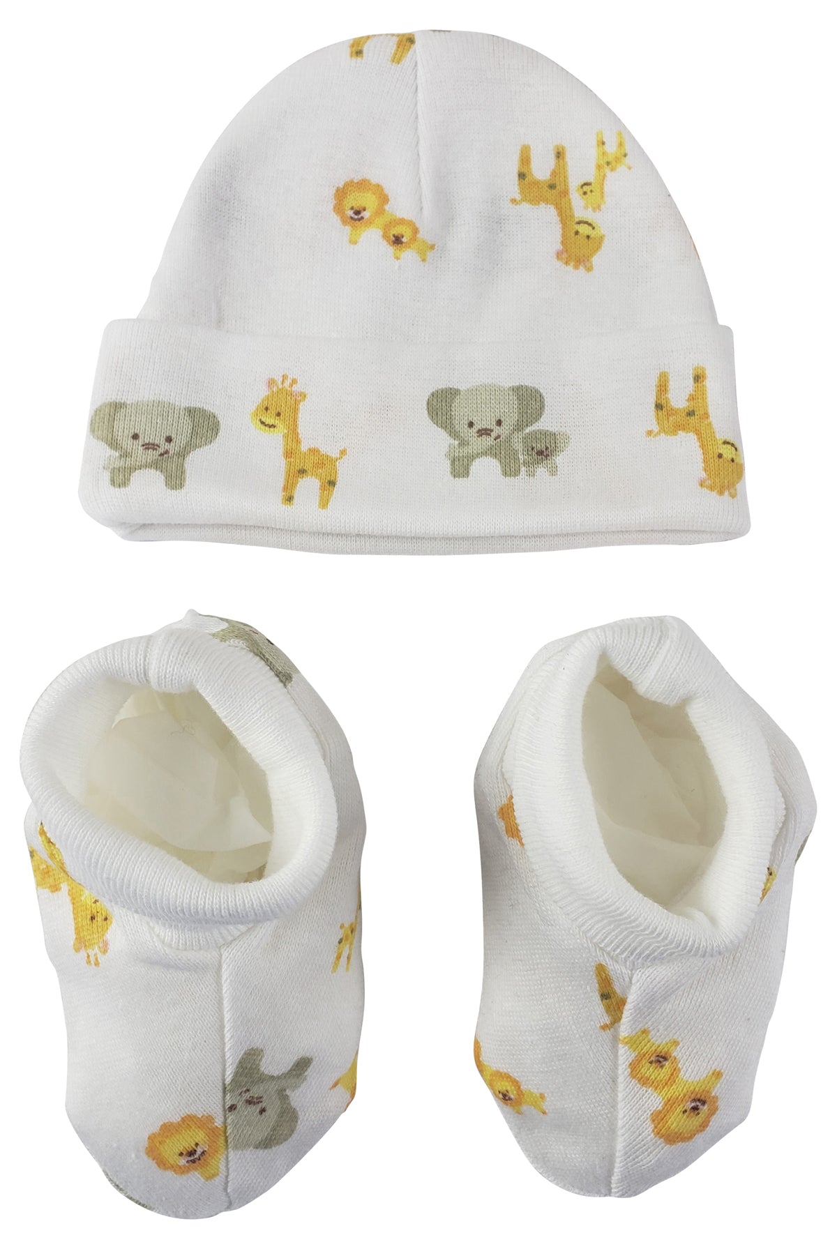Baby Boy, Baby Girl, Unisex Infant Caps, Booties - 2 Pc Set  Nc_0250 - GreatEagleInc