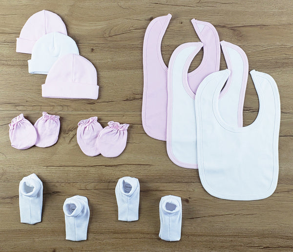 10 Pc Set Of Bibs, Caps, Booties Ls_0641 - GreatEagleInc
