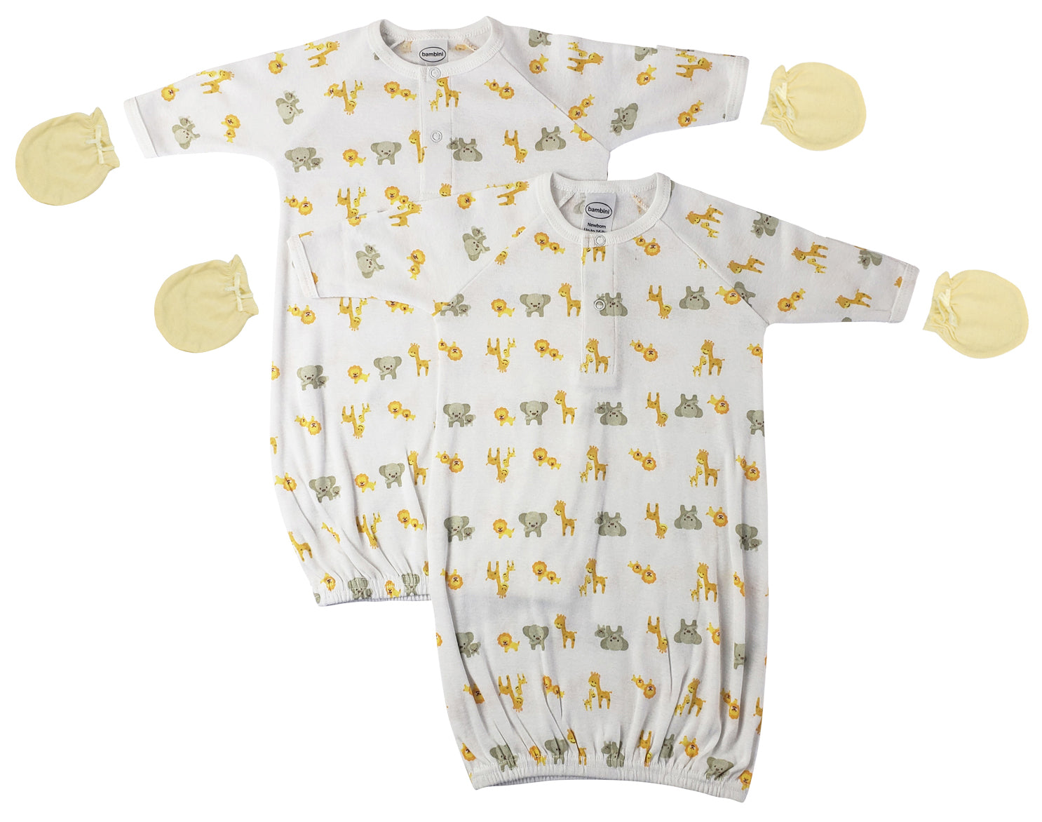 Unisex Newborn Baby 4 Piece Gown Set Nc_0768 - GreatEagleInc