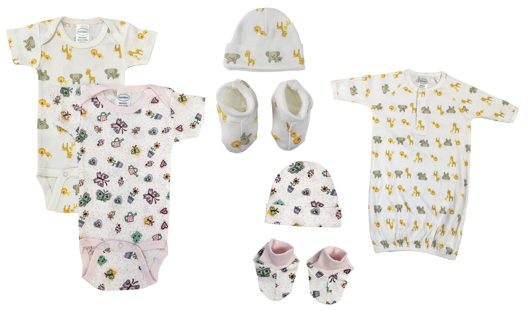 Newborn Baby Girl 7 Pc  Sets Nc_0630 - GreatEagleInc