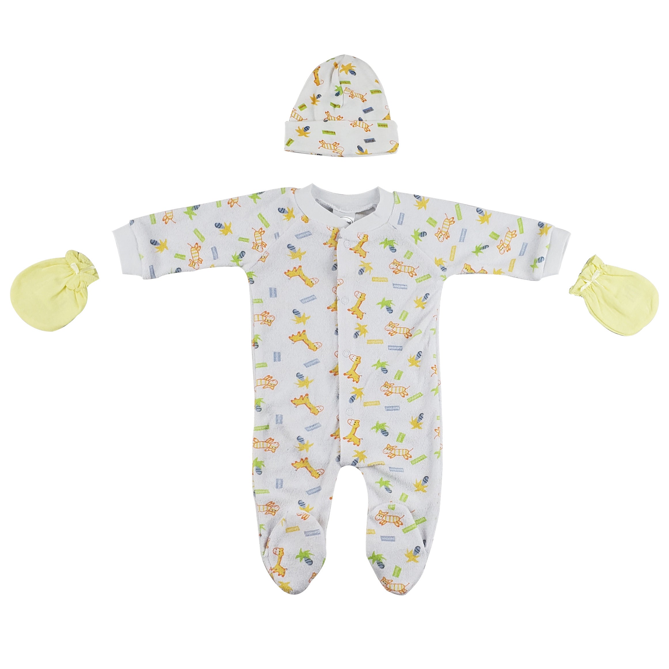 Sleep-n-play, Cap And Mittens - 3 Pc Set Cs_0031 - GreatEagleInc
