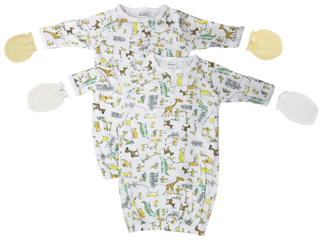 Unisex Newborn Baby 4 Piece Gown Set Nc_0730 - GreatEagleInc
