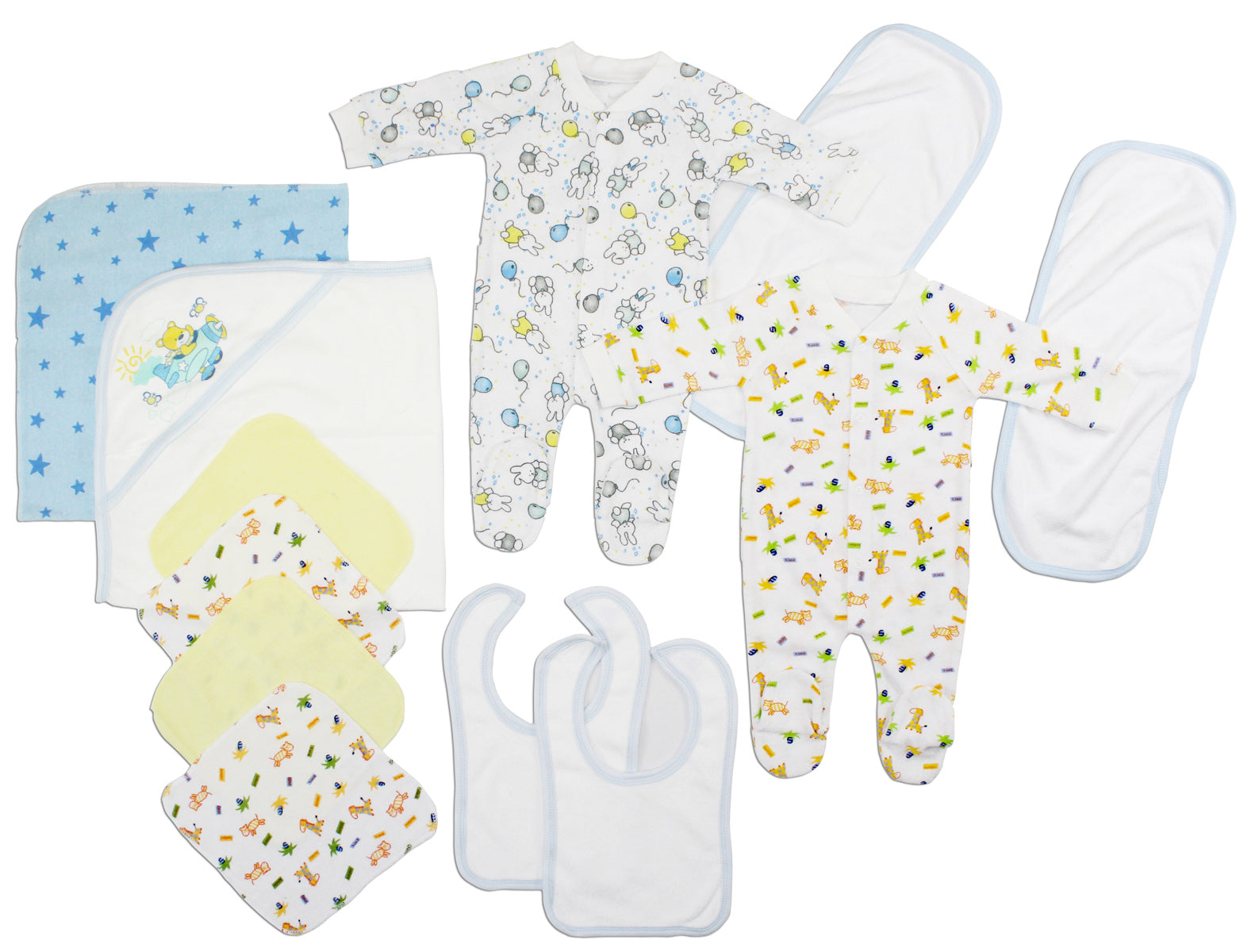 Newborn Baby Boys 12 Pc  Baby Shower Gift Set Ls_0106 - GreatEagleInc