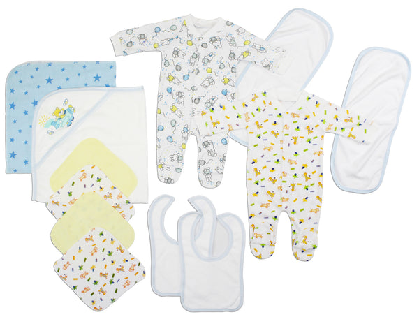 Newborn Baby Boys 12 Pc  Baby Shower Gift Set Ls_0106 - GreatEagleInc